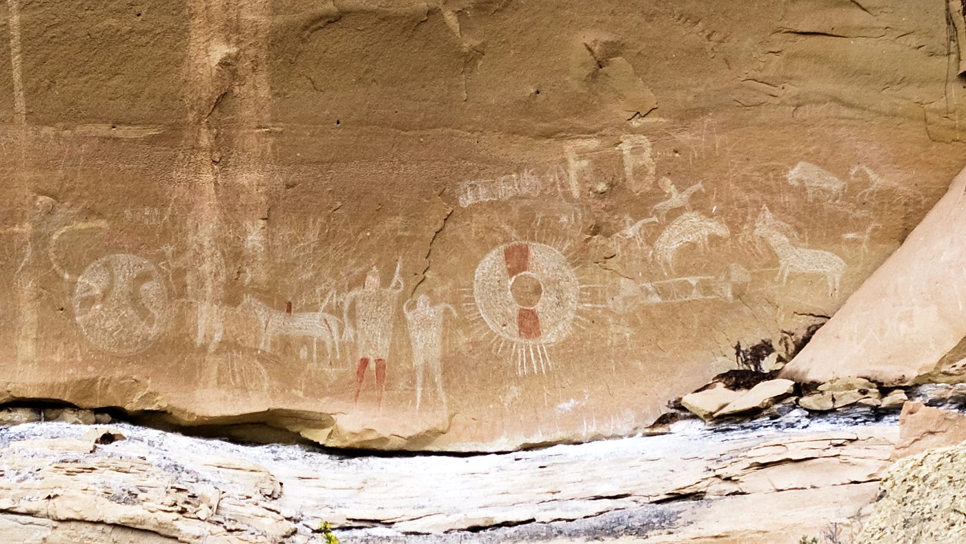 Ute rock art at Thompson Springs